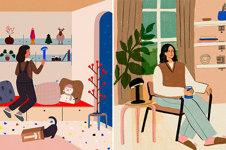 Lo spirito delle feste illustrato