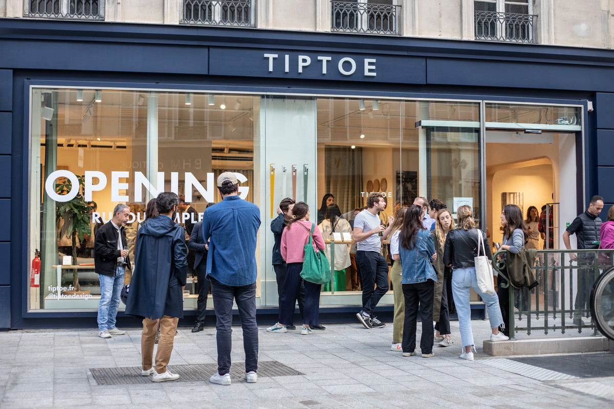 L'inauguration de la boutique TIPTOE à Paris