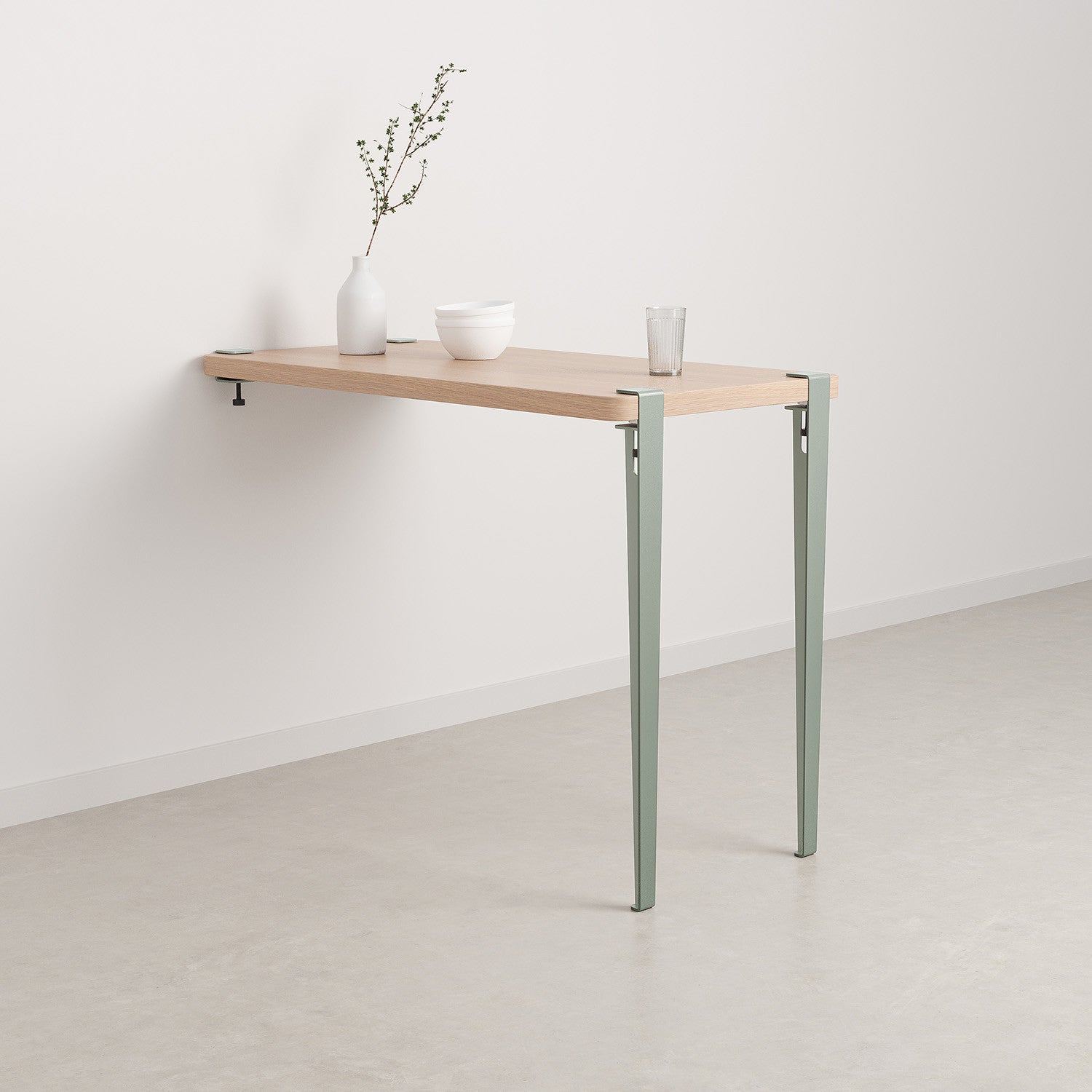 Wand-Hochtisch TIPTOE - öko-zertifiziertes Holz