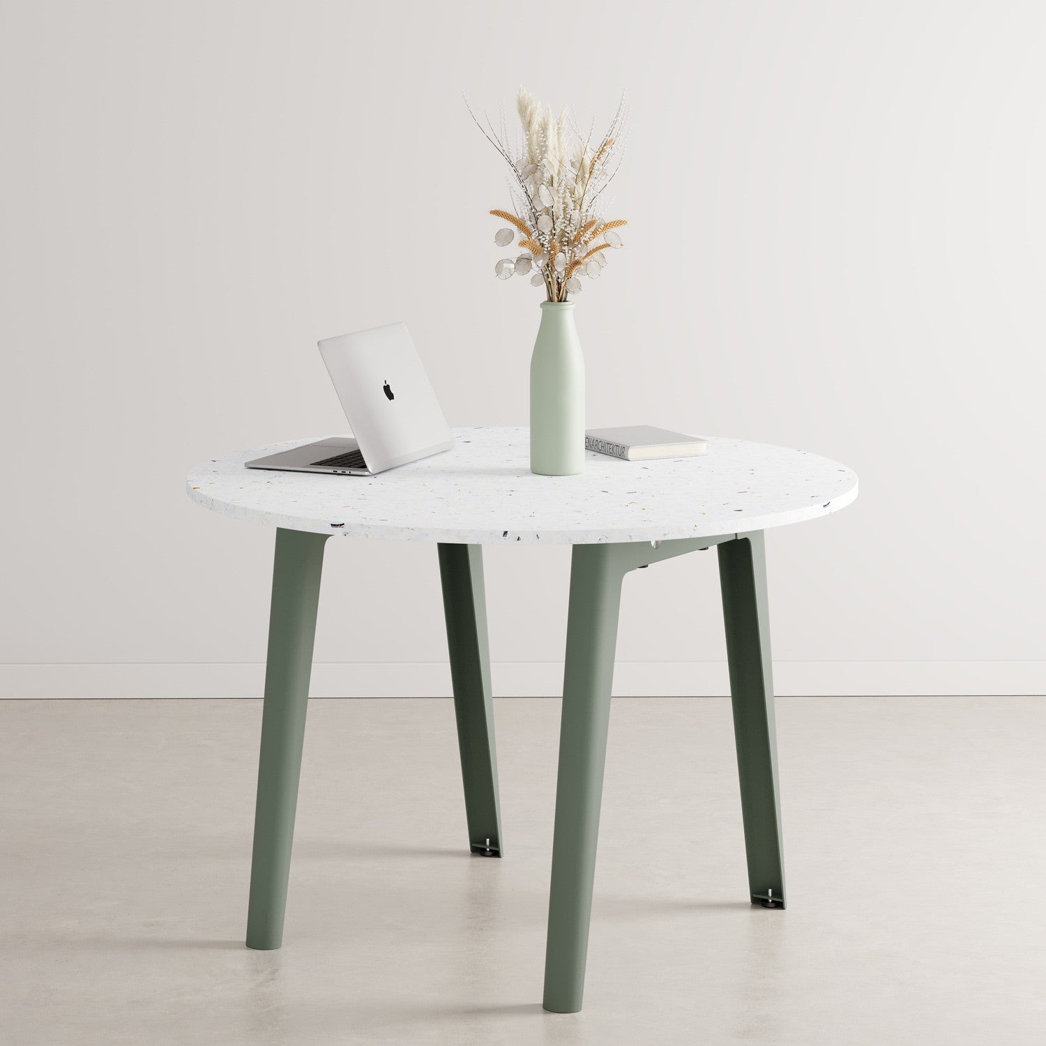 Mesa de reunión redonda NEW MODERN Ø 108cm - plástico reciclado Venezia