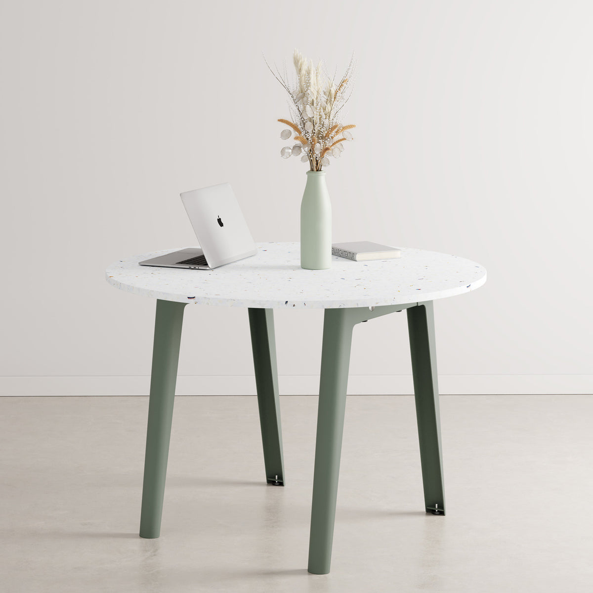 Mesa de reunión redonda NEW MODERN Ø 108cm - plástico reciclado Venezia