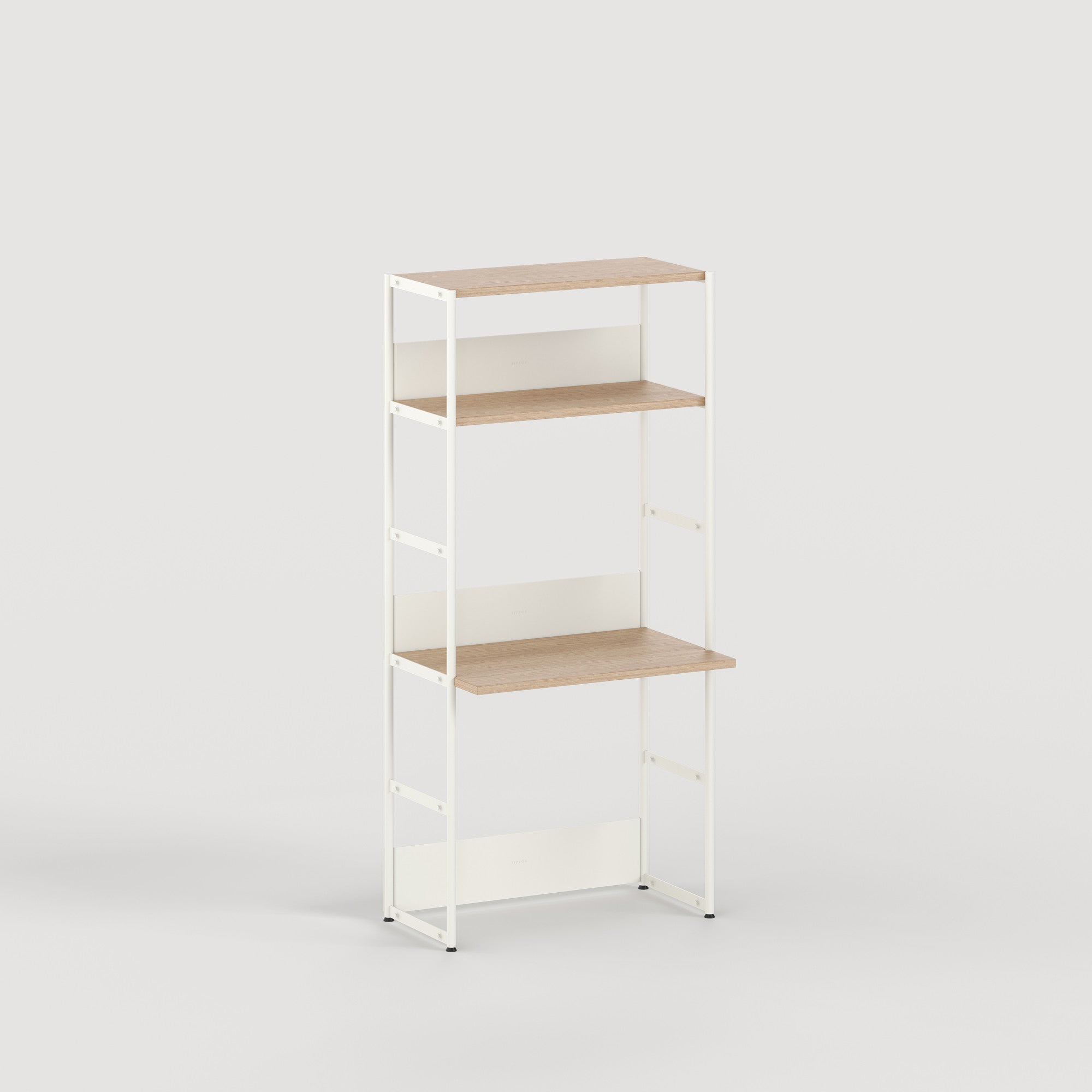 Scaffale con scrivania UNIT - H180 à 215 x L84cm - legno eco-certificato