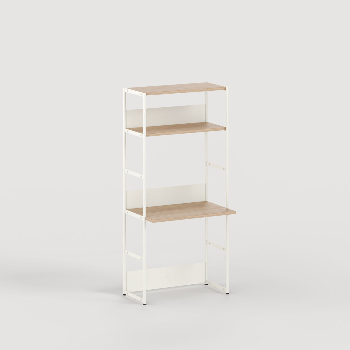 Scaffale con scrivania UNIT - H180 à 215 x L84cm - legno eco-certificato