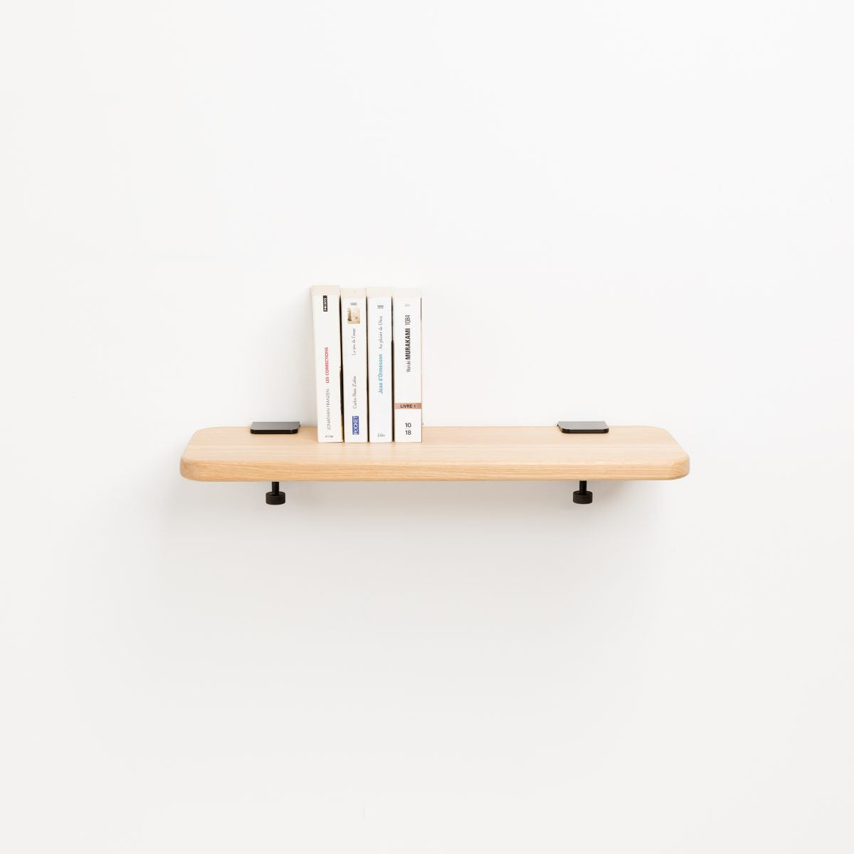 Wandplank BRACKET - massief eiken - 60 tot 150cm