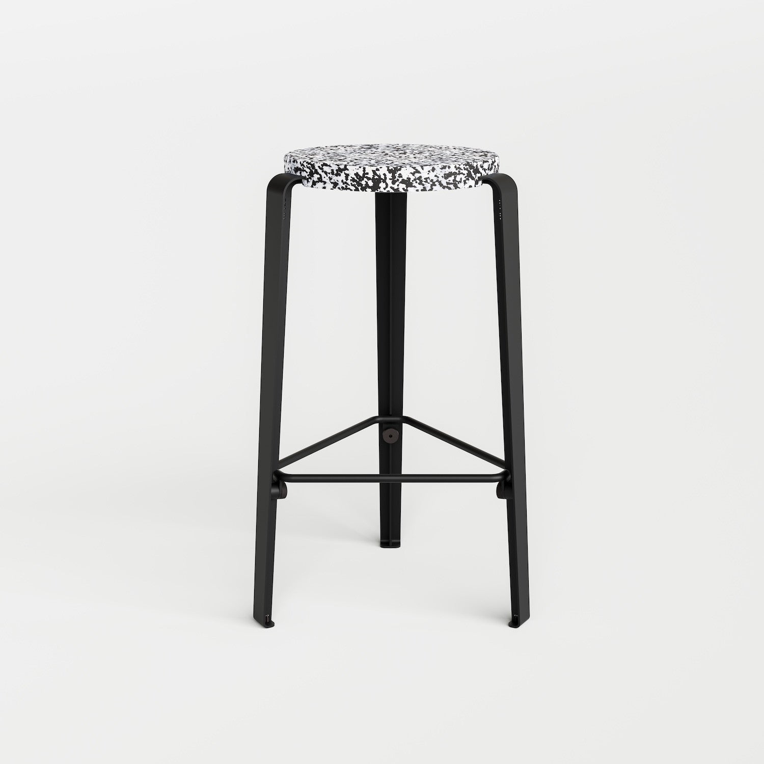 Barkruk LOU - gerecycled kunststof Macchiato