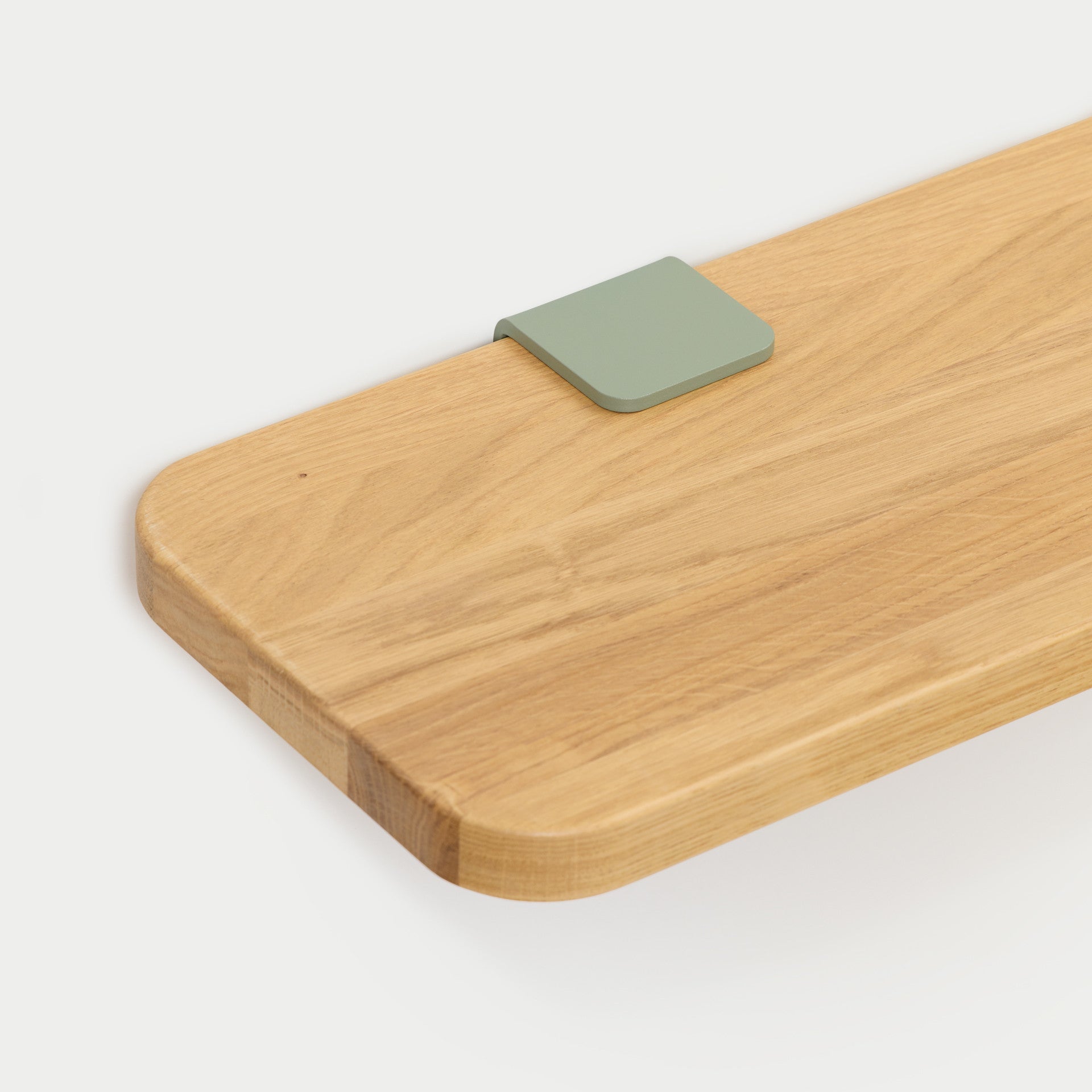 BRACKET wall shelf - solid oak - 60 to 150cm