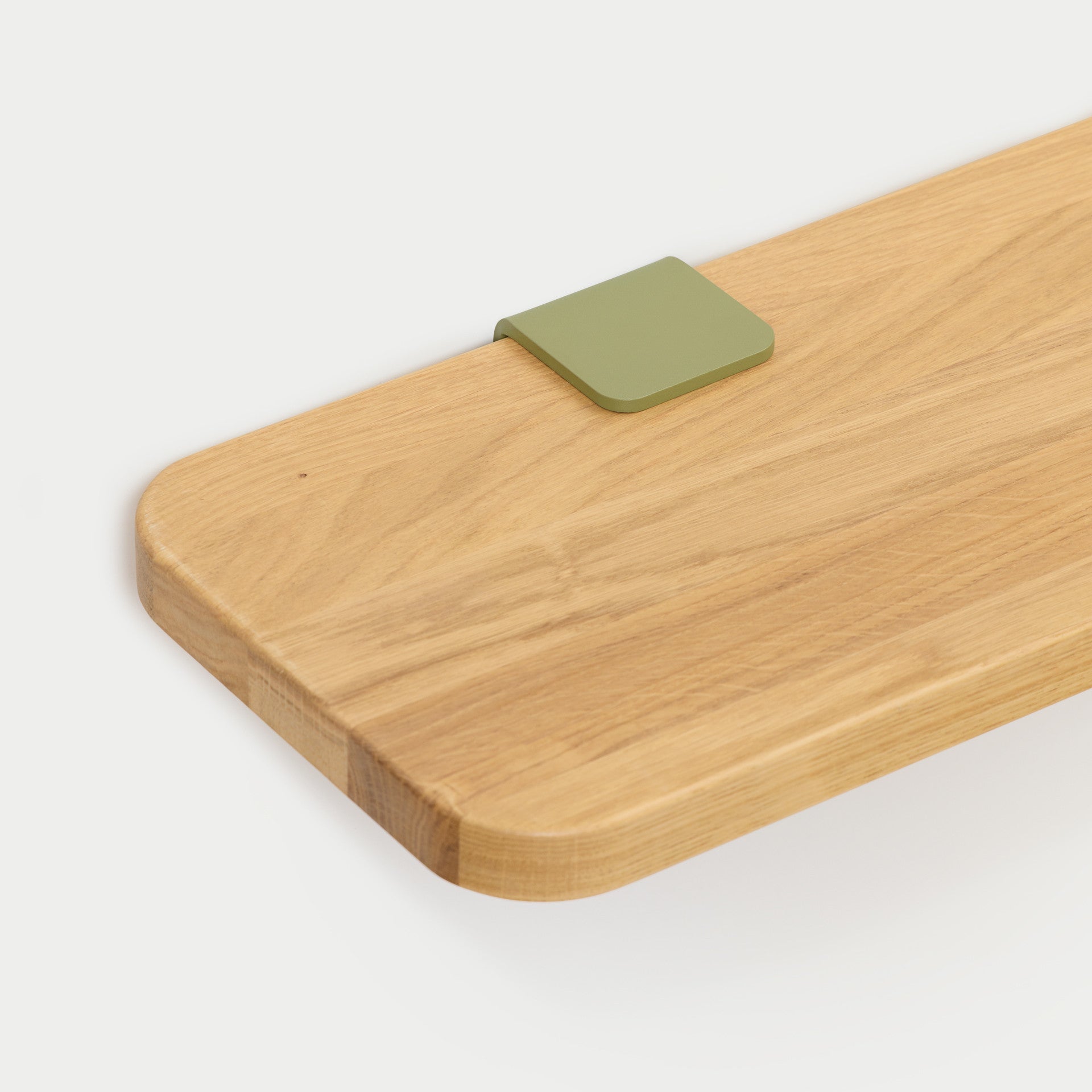 BRACKET wall shelf - solid oak - 60 to 150cm