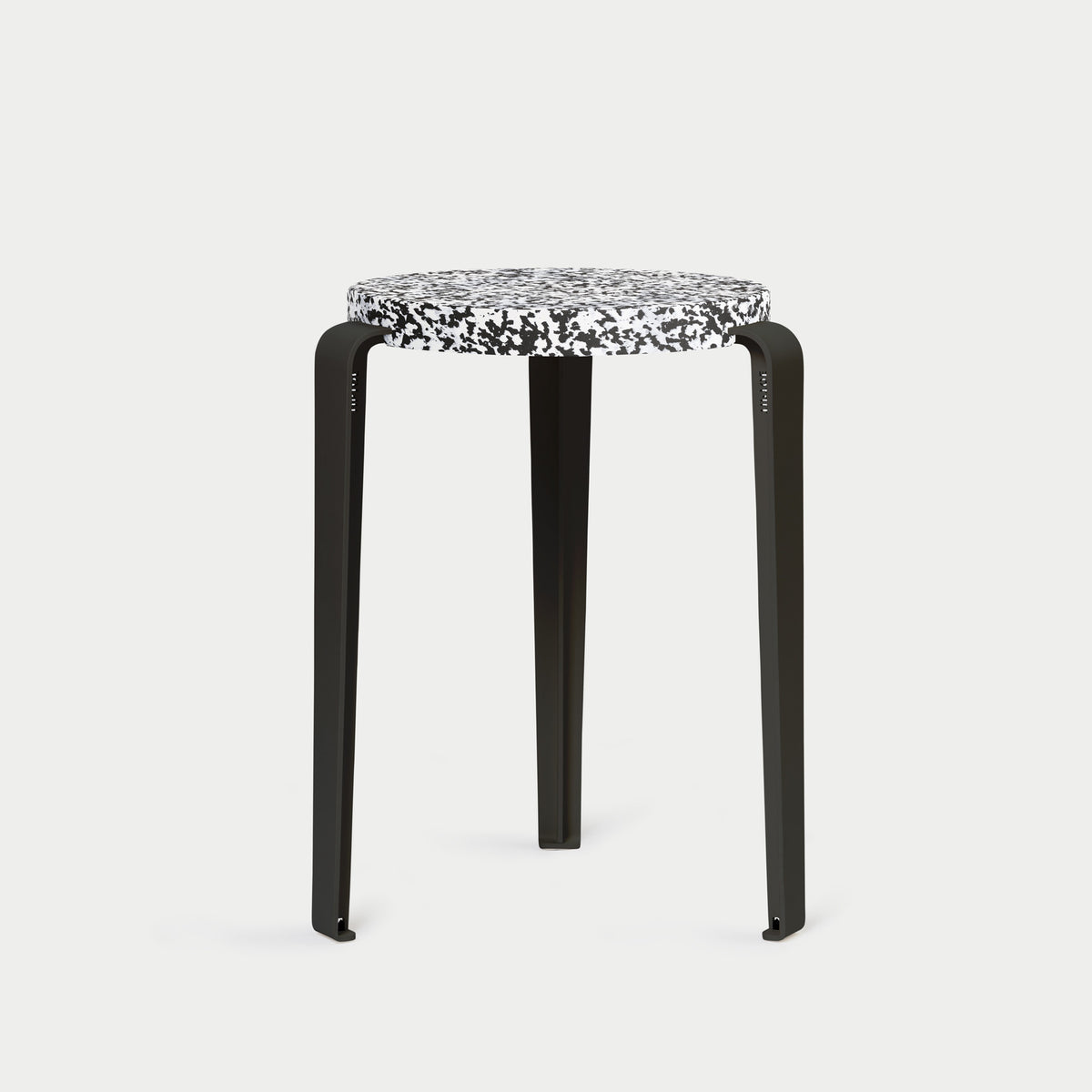 LOU stool - Macchiato recycled plastic