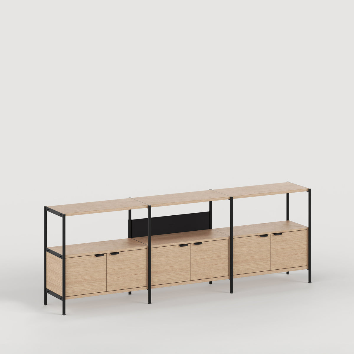 Regal UNIT - H75 bis 85 x B244cm - öko-zertifiziertes Holz
