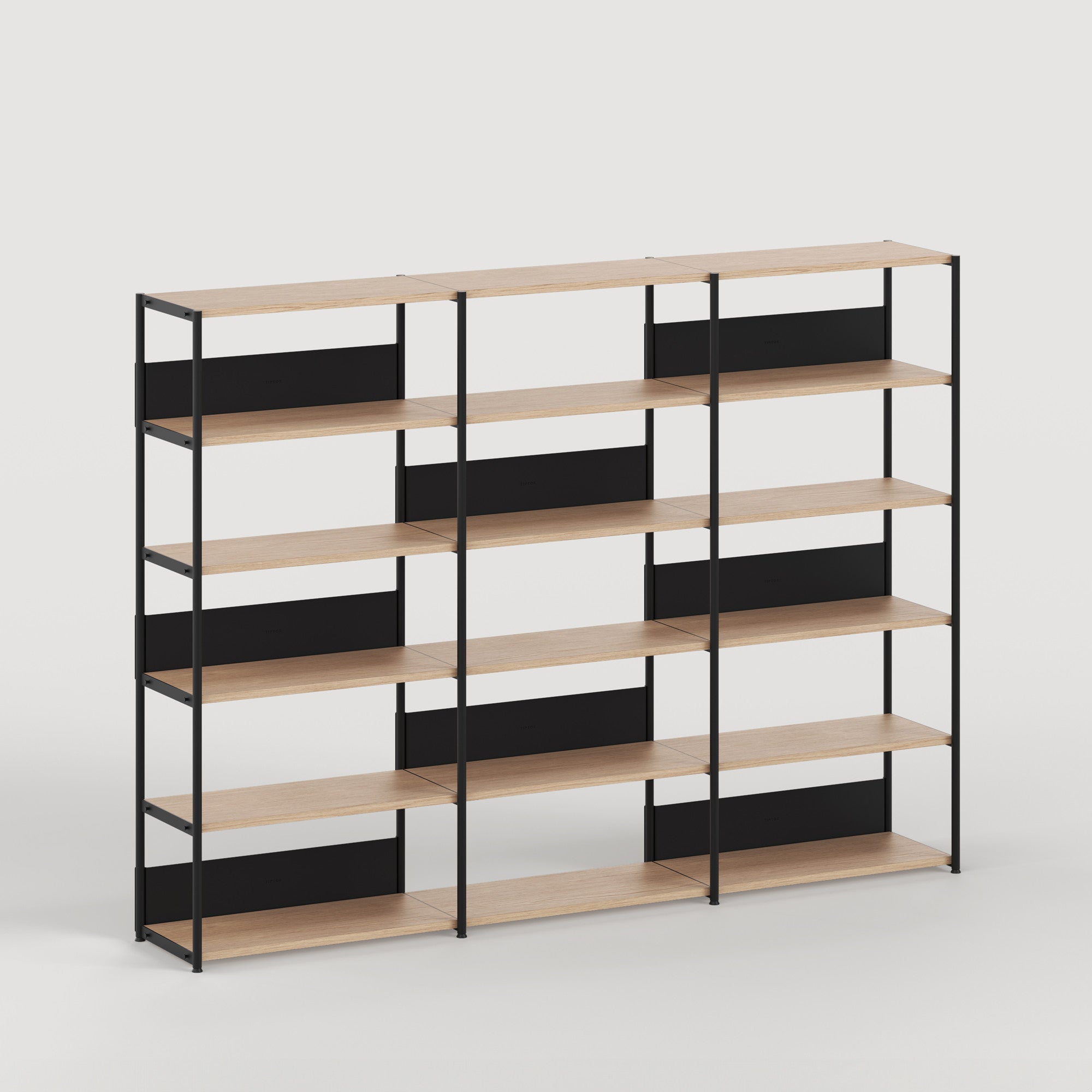 UNIT shelf - H180 to 215 x W244cm - eco-certified wood