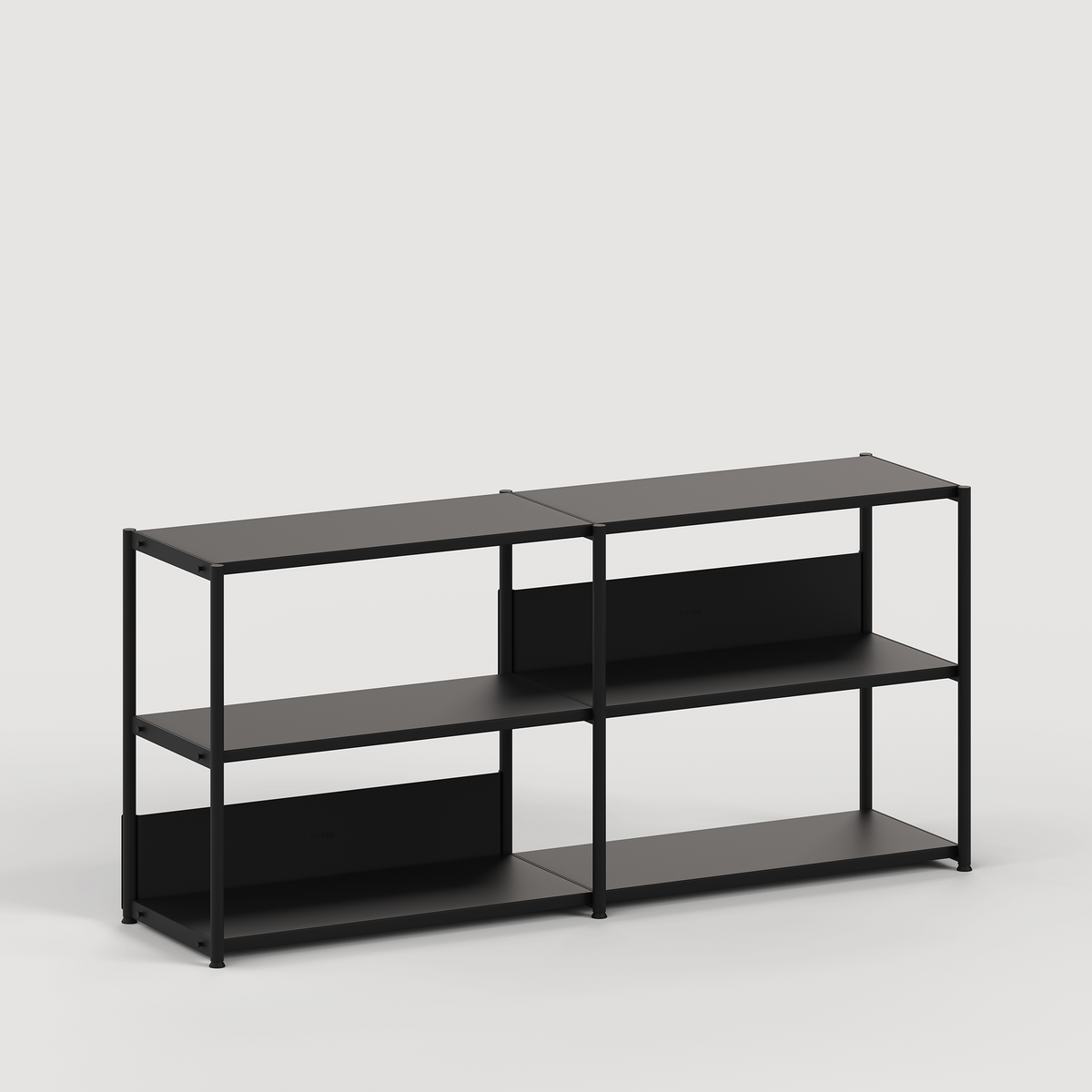 Regal UNIT - H75 bis 85 x B164cm - pulverbeschichteter Stahl