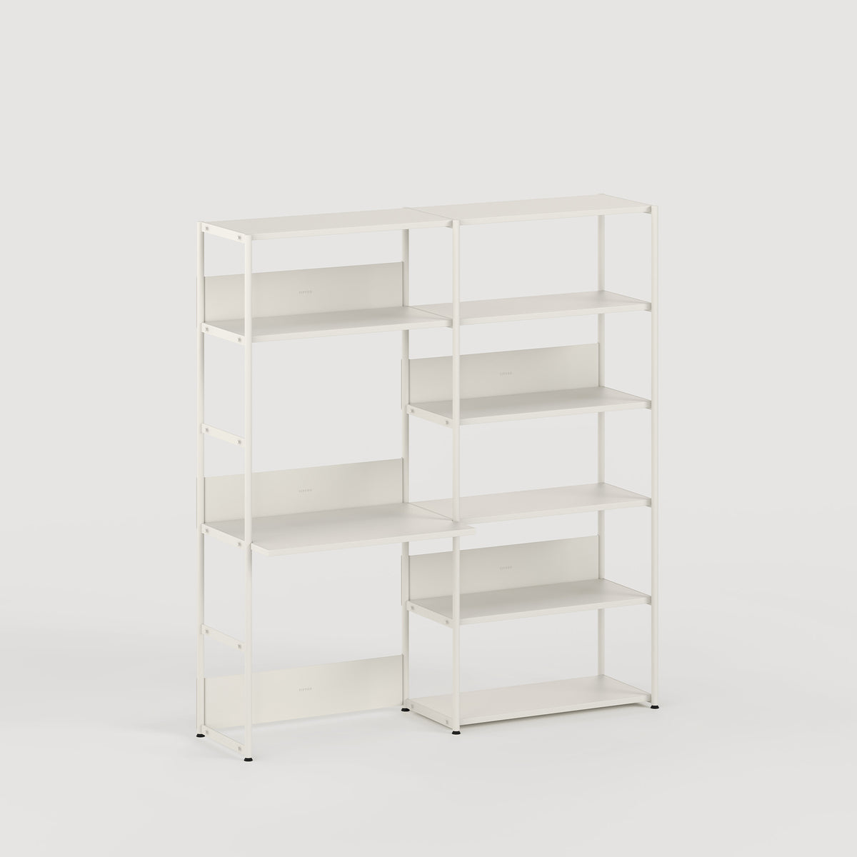 UNIT desk shelf - H180 to 215 x W164cm - powder-coated steel