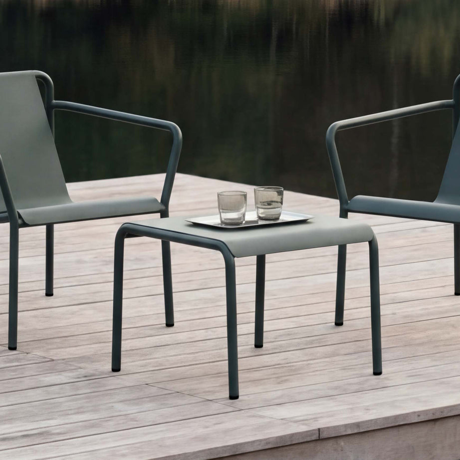 Garten-Couchtisch PANORAMA - pulverbeschichteter Stahl