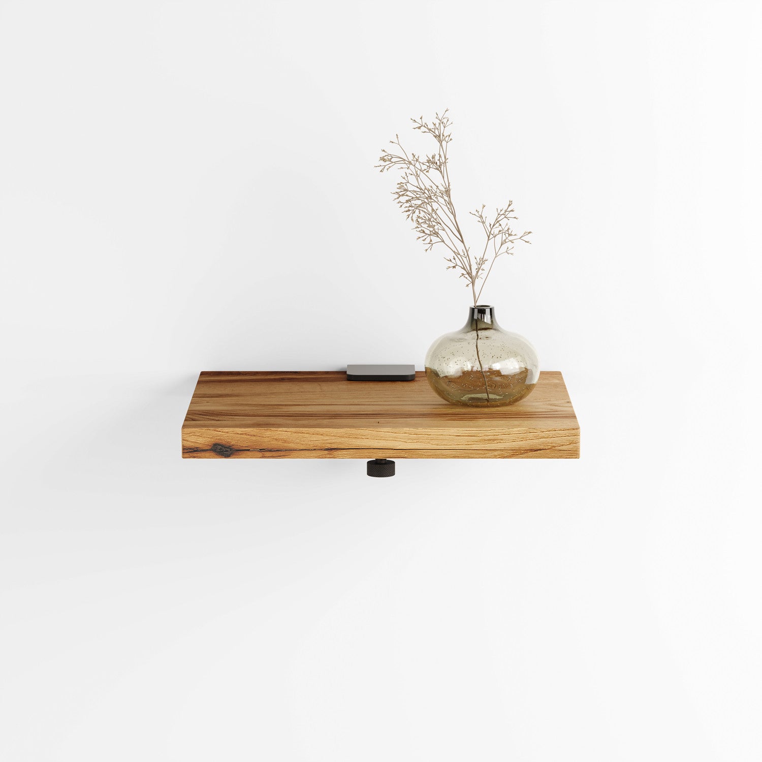 BRACKET bedside table - reclaimed wood