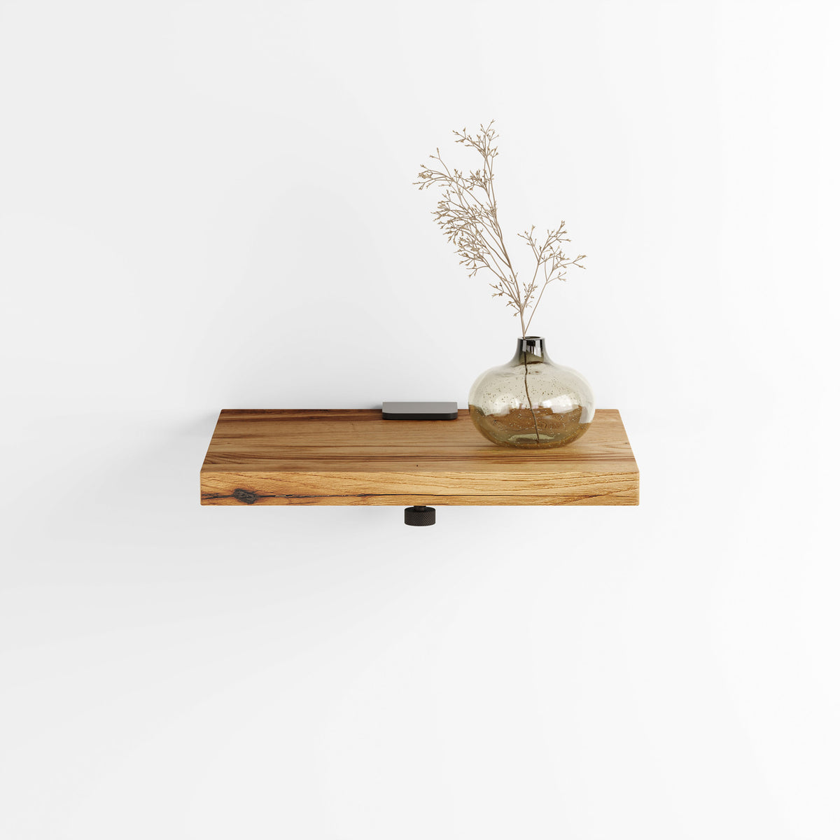 BRACKET bedside table - reclaimed wood