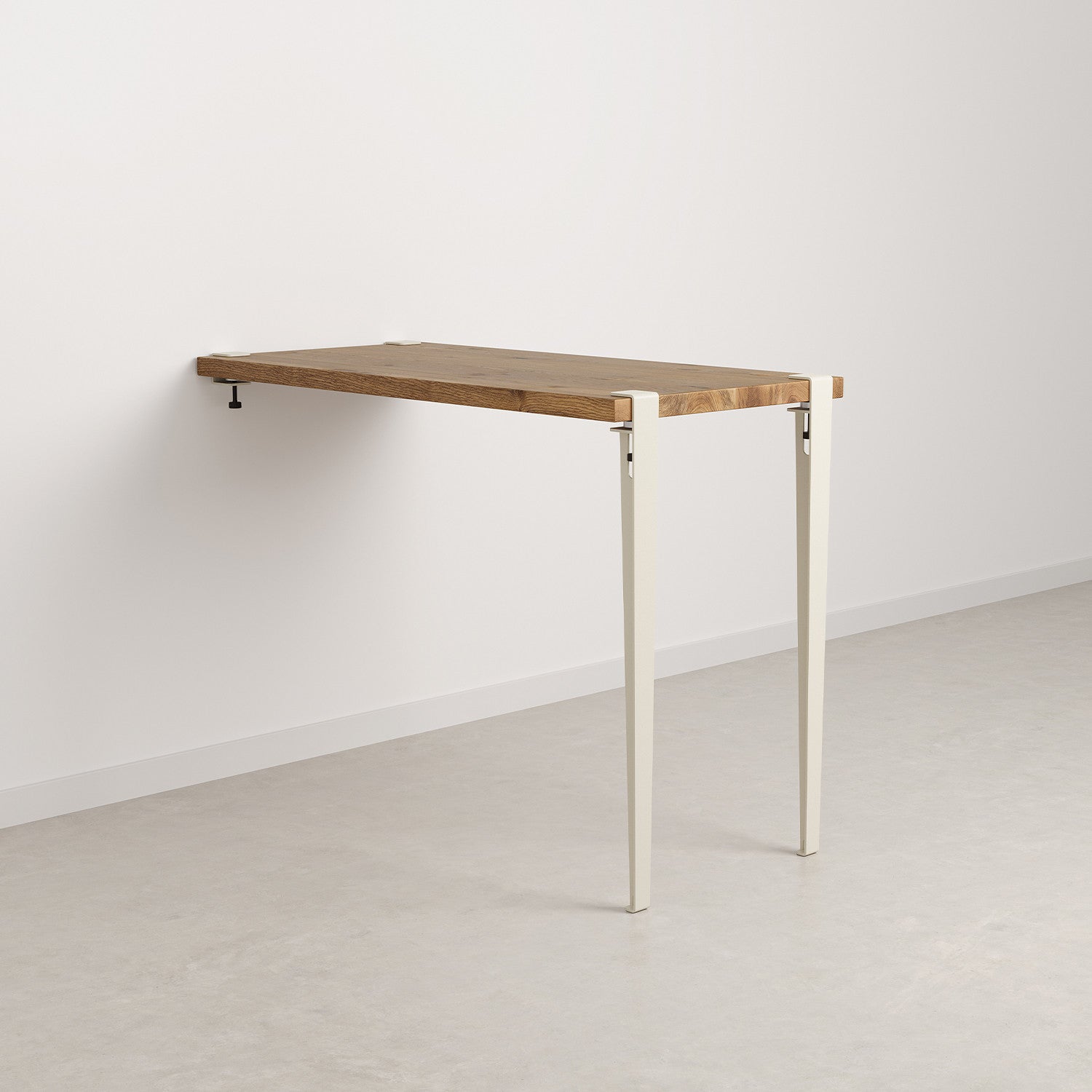 TIPTOE wall-mounted high table - reclaimed wood
